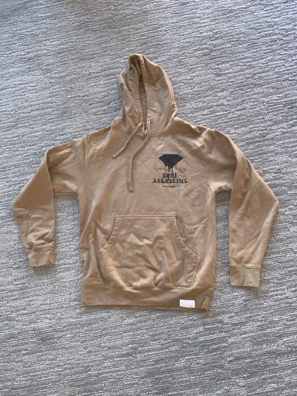 Diamond Supply Co x Soul Assassins Sweater Hoodie Medium Tan